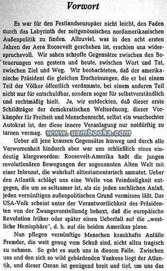 Seibert 1941 foreword Das Amerikanische Rtsel