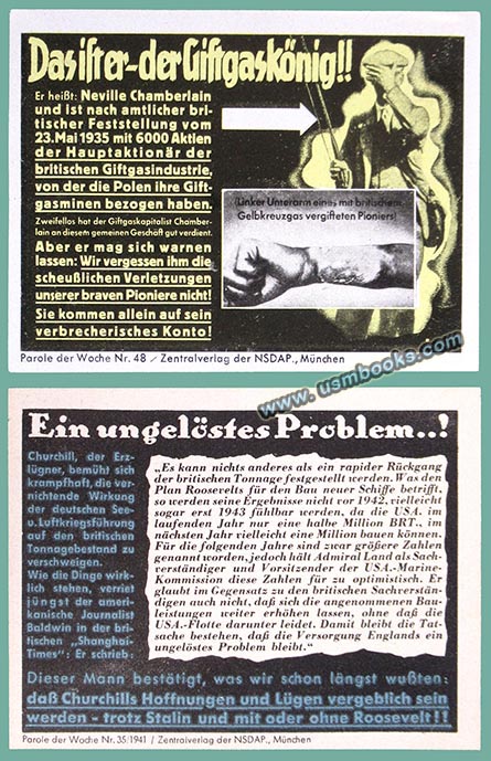 Parole der Woche, anti-british nazi propaganda