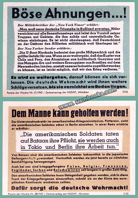 NSDAP-PROPAGANDAPLAKAT PAROLE DER WOCHE