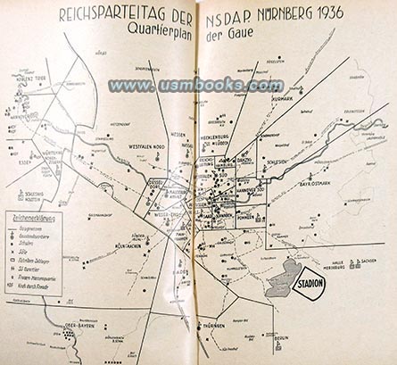 Nazi map Nuremberg 1935