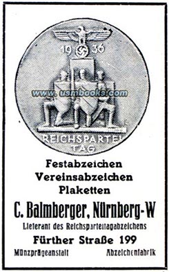 1936 Reichsparteitag tinnie